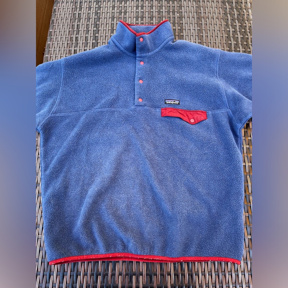 Patagonia Synchilla Blue and Red Size L